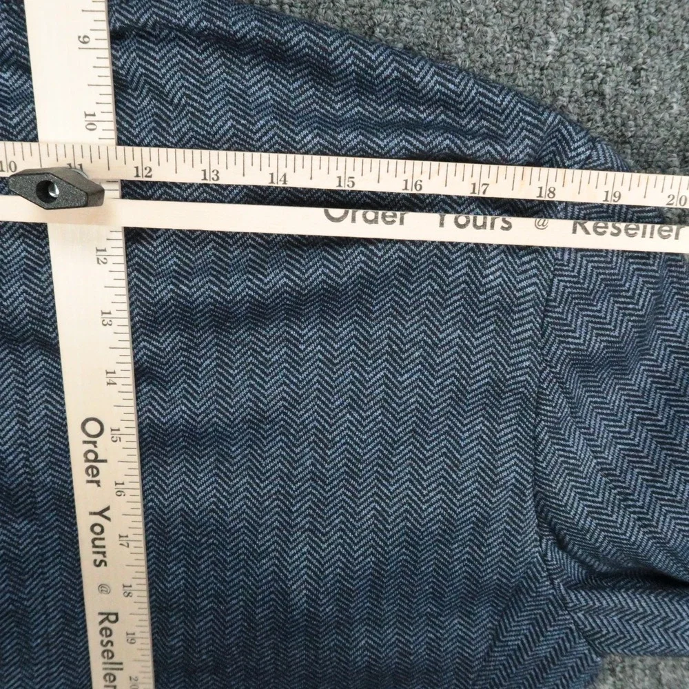 Brooks Brothers Blazer Mens 40S Blue Herringbone Regent Fit Linen Blend Stretch